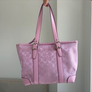 Pink Coach Tote Bag
